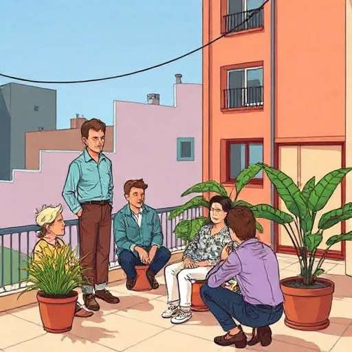 La reunión de vecinos