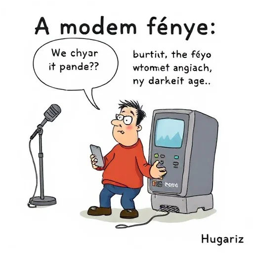 A modem fénye